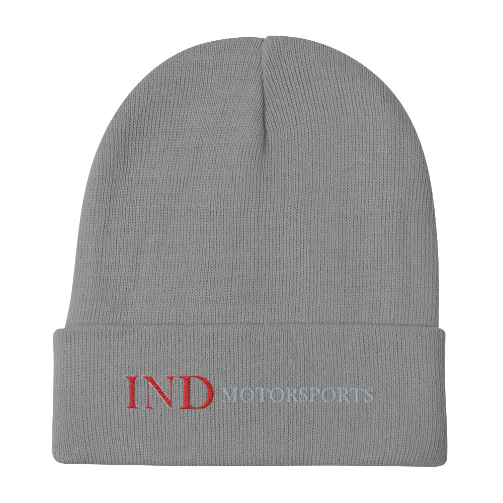 Embroidered Beanie with IND Motorsports