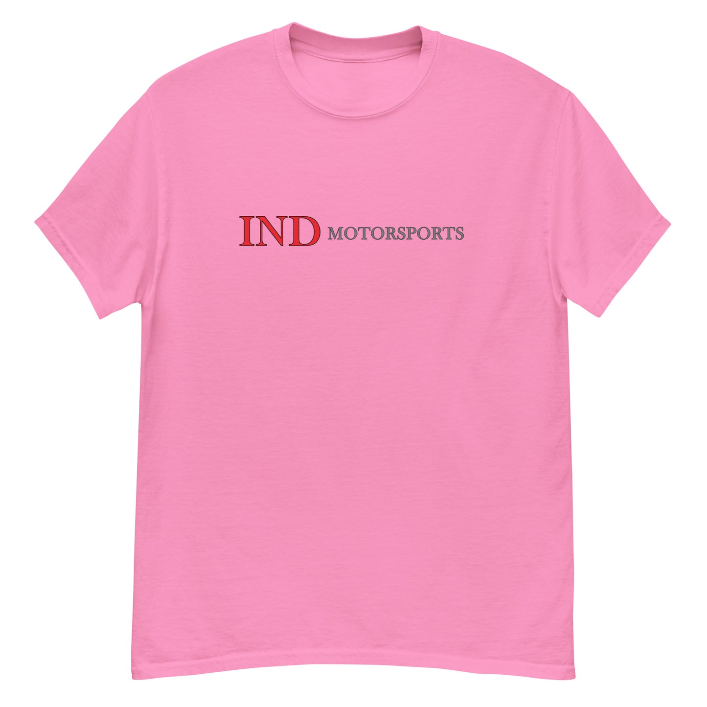 Men's classic tee with IND Motorsports on front and Logo Symbol on Back