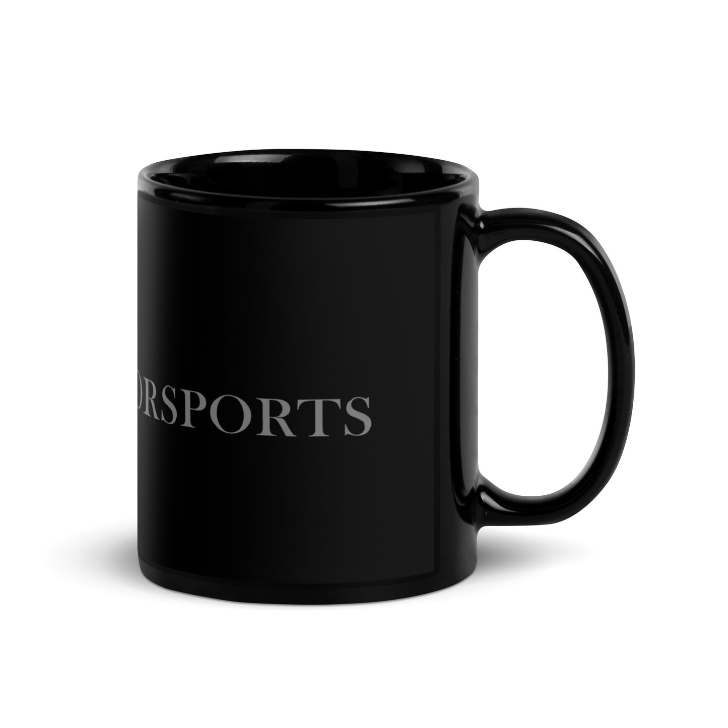 Black Glossy Mug with IND tag