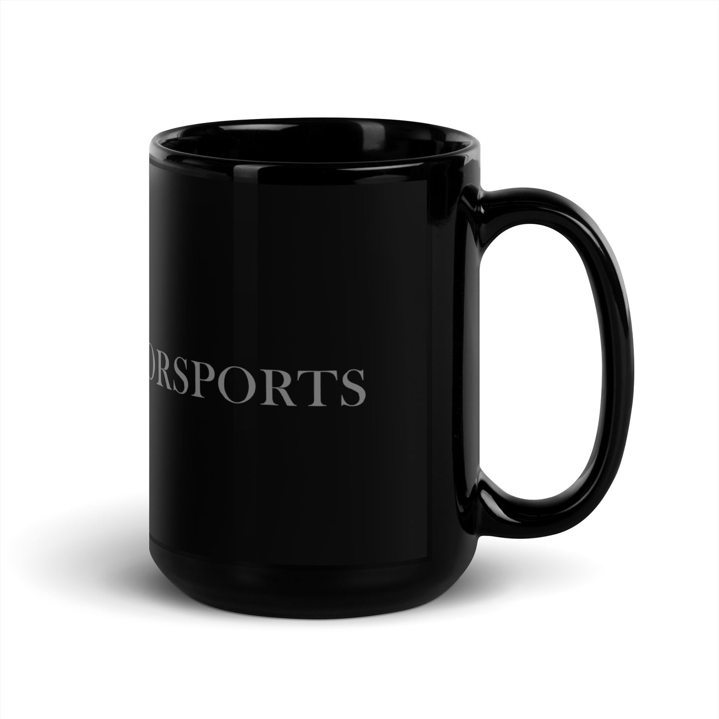 Black Glossy Mug with IND tag