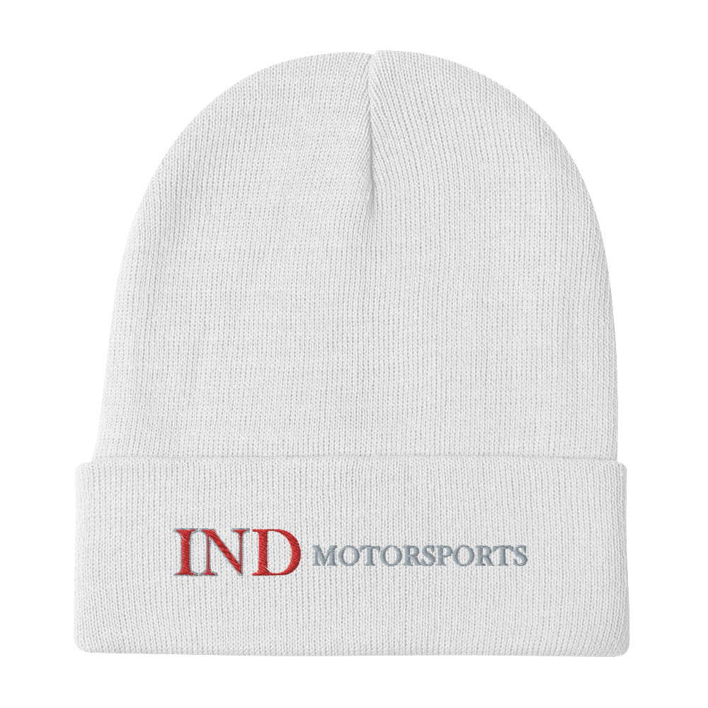 Embroidered Beanie with IND Motorsports