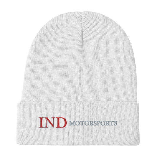Embroidered Beanie with IND Motorsports