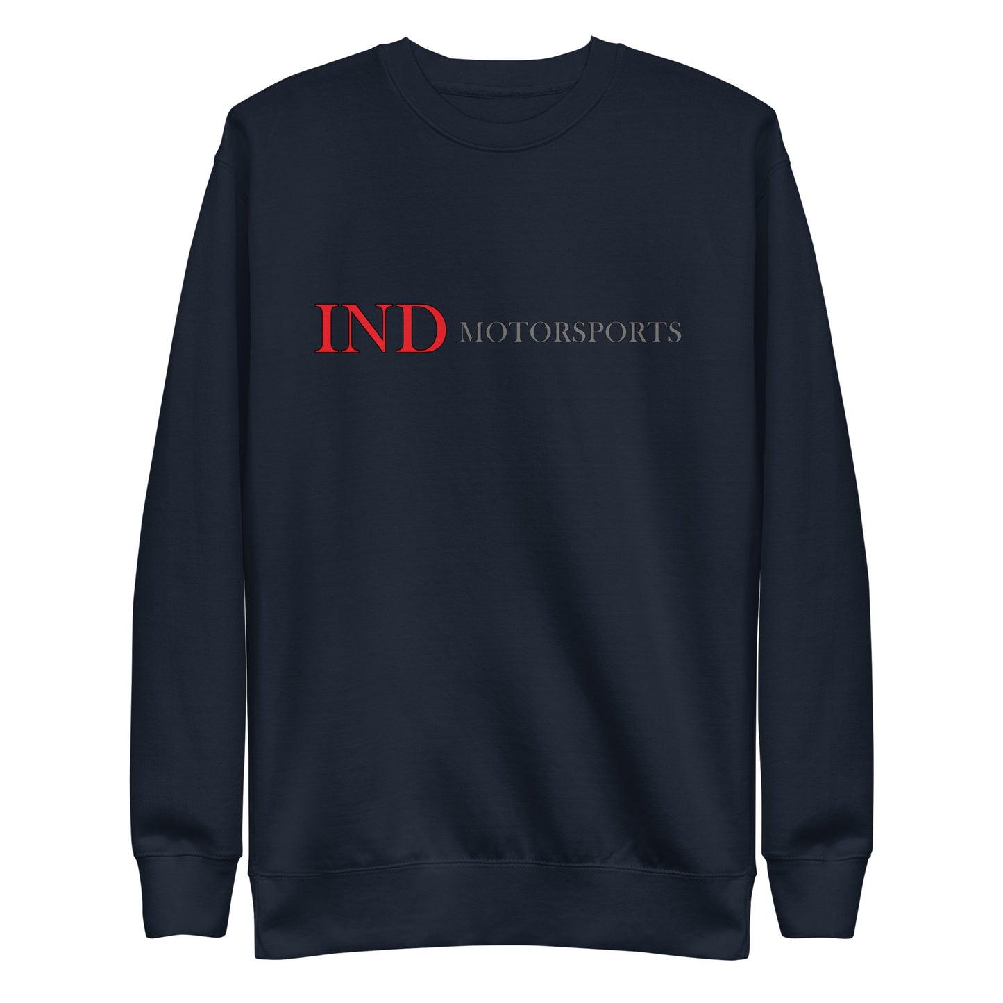 Unisex Premium Sweatshirt w/IND on front and logo symbol on back