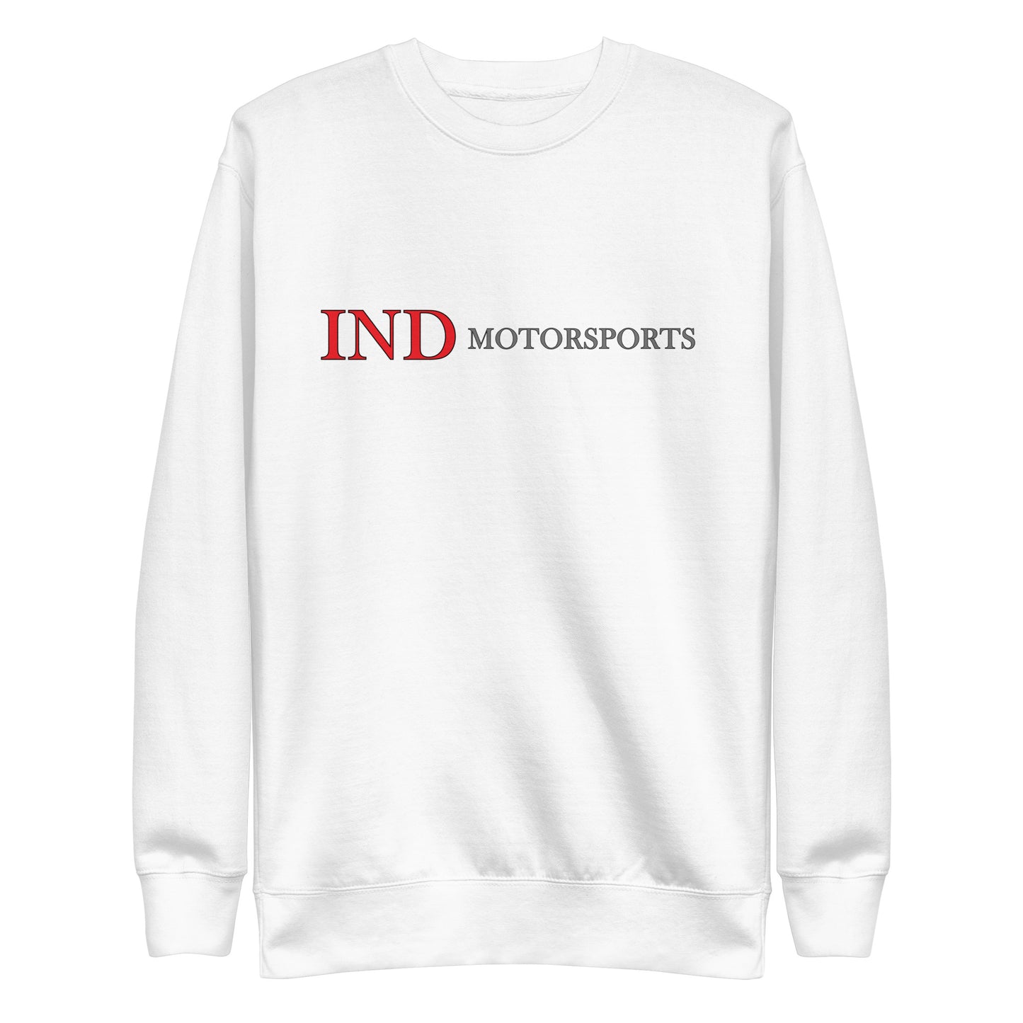Unisex Premium Sweatshirt w/IND on front and logo symbol on back